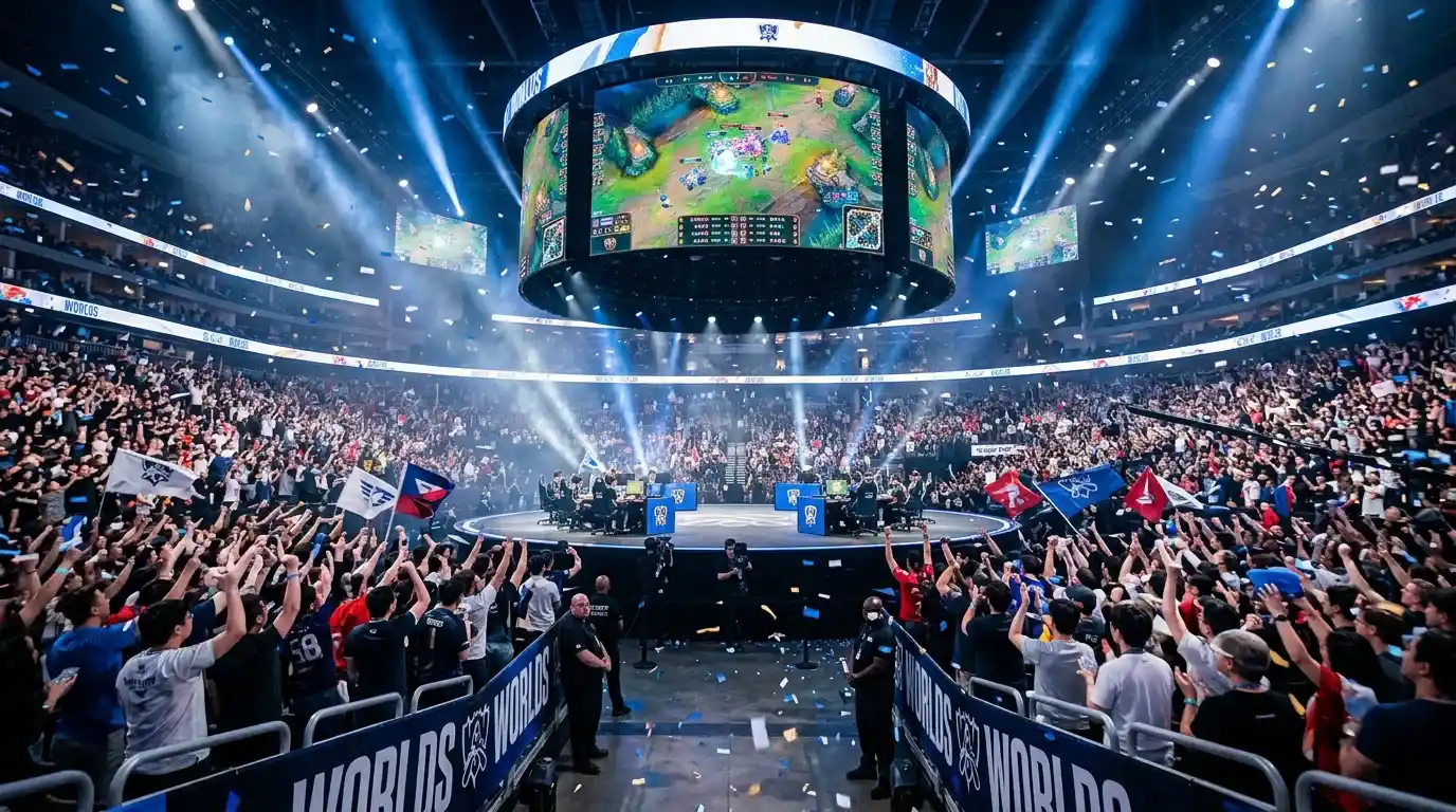 Audiência do LoL eSports e recordes do Worlds 2025 com dados de crescimento
