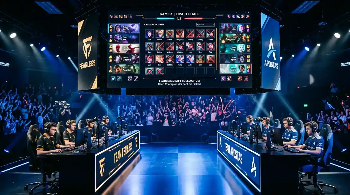 Fearless Draft e o impacto nas apostas de League of Legends com análise de mercados