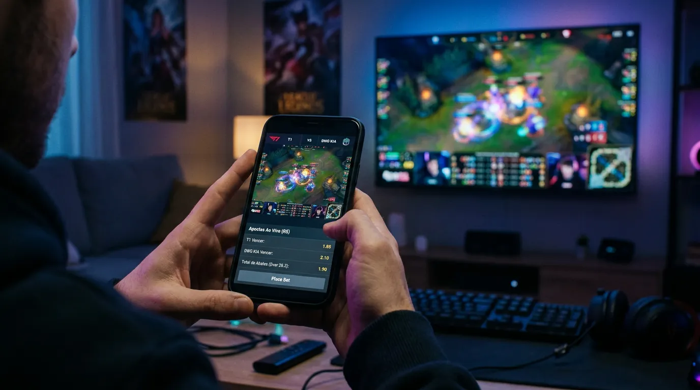 Guia de apostas ao vivo em partidas de League of Legends